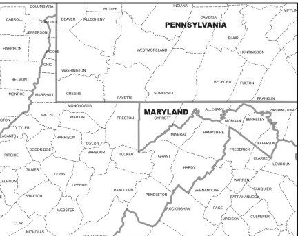 Printable West Virginia Maps State Outline County Cities Printable West Virginia Maps State